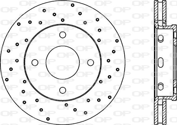 OPEN PARTS Тормозной диск BDRS2055.25